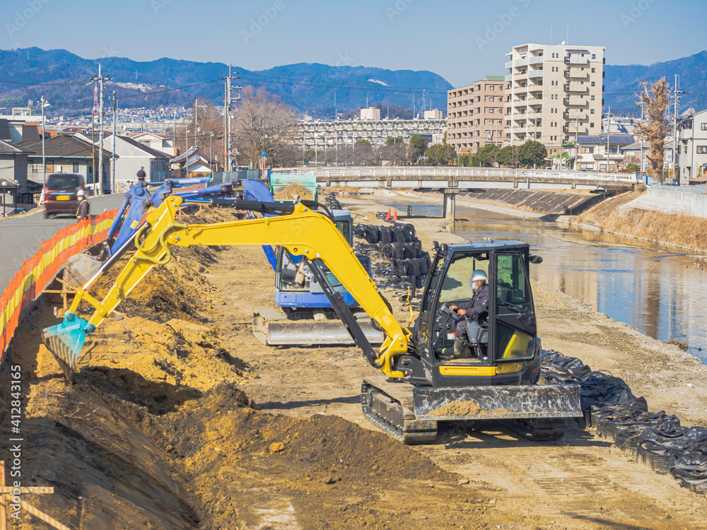 土木工事の現場
